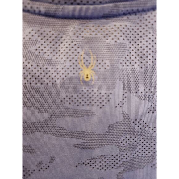 Spyder active Perforated performance top cropped L blue womens EUC breathable - Picture 4 of 7